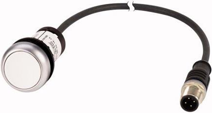 Produktbild Eaton Pushbutton Mom White 1NO cable 1m M12A