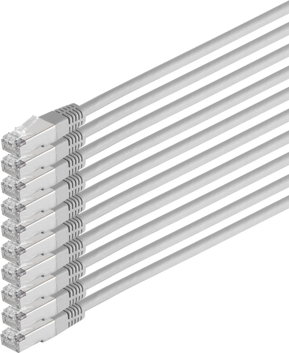 Produktbild Shiverpeaks S/CONN maximum connectivity Netzwerkkabel-Patchkabel, cat 6, S/FTP, PIMF, Halogenfrei, VE10, 1,0m (S/FTP, CAT6, 1 m)