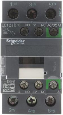 Actual product image Schneider Electric Contactor 38A 3P AC3 48-130VACDC coil