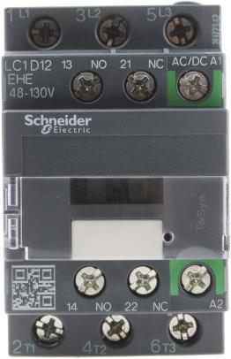 Produktbild Schneider Electric Contactor 12A 3P AC3 48-130VACDC coil