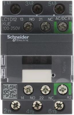 Actual product image Schneider Electric Contactor 12A 3P AC3 100-250VACDC coil