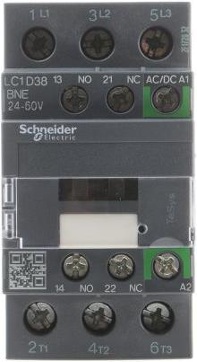 Produktbild Schneider Electric Contactor 38A 3P AC3 24-60VACDC coil