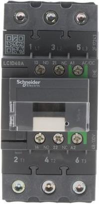 Produktbild Schneider Electric Contactor 40A 3P AC3 48-130VACDC coil