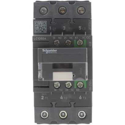 Thumbnail - Schneider Electric Contactor 50A 3P AC3 100-250VACDC coil, Relais