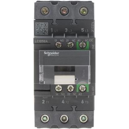 Thumbnail - Schneider Electric Contactor 50A 3P AC3 24-60VACDC coil, Relais
