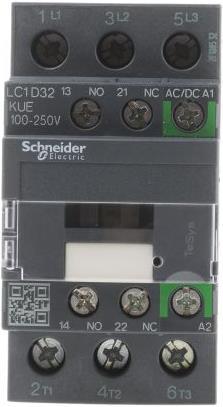 Produktbild Schneider Electric Contactor 32A 3P AC3 100-250VACDC coil