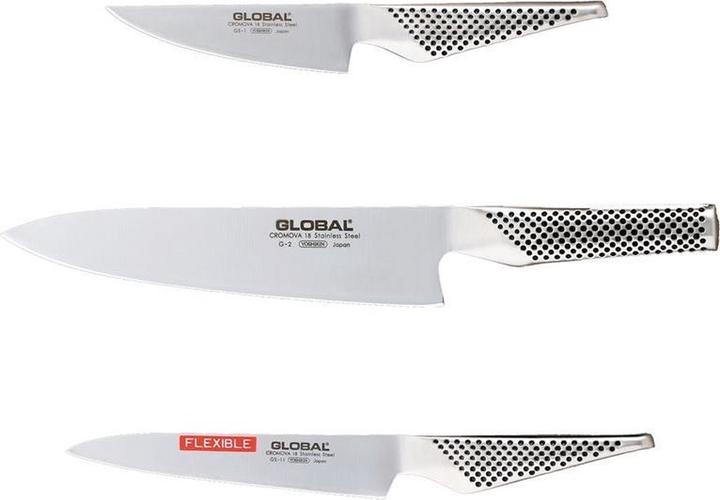 Immagine prodotto Global SET DI COLTELLI 3 PEZZI, G-02, GS-0 (30 cm)