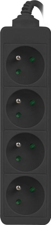 Image du produit Lanberg PS0-04E-0100-IEC-BK Câble d'extension 4 sorties AC Indoor (4 x, C14, 1 m)