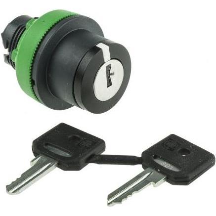 Schneider Electric Flush Blue Ill Selector Switch Head 2p, Taster + Schalter, Schwarz