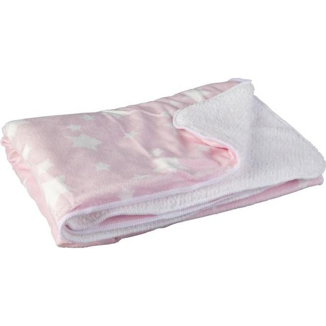 Hütte & Co., Babydecke, Babydecke - aus Polyester - 75 x 100 cm - rosa (75 x 100 cm)
