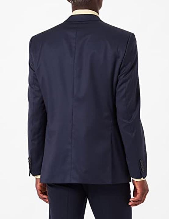 Image du produit Lupantte Veste homme avec poches à rabat, revers droits, fentes latérales et doublure rayée (52)