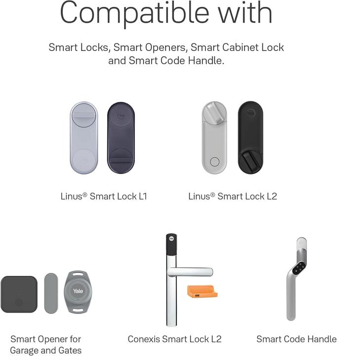 Produktbild Yale Linus Smart Keypad 2 (Fingerabdruck, Bluetooth, Elektronische Zahlenkombination)