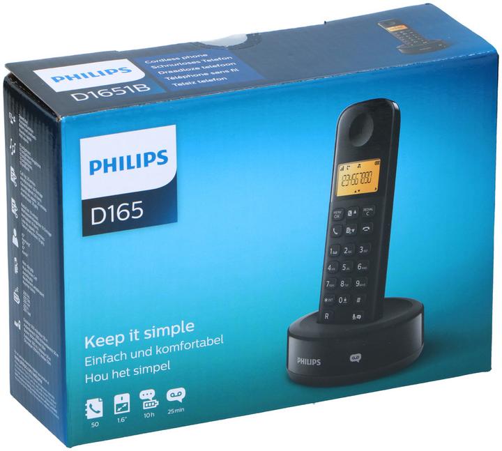 Image du produit Philips Téléphone sans fil DECT Téléphone noir