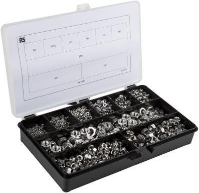 Actual product image RS PRO Nut assortment M2 - M10 (M10, M2, M2.5, M3, M4, M5, M6, M8)