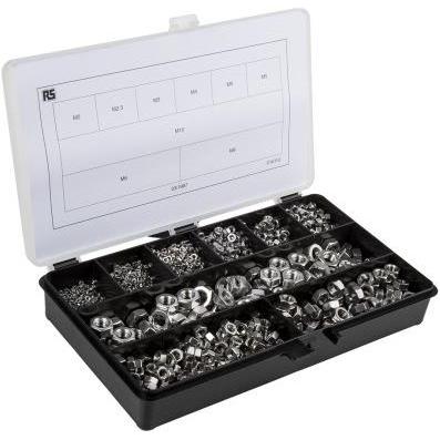 RS PRO, Dadi + Rondelle, Assortimento di dadi M2 - M10 (M6, M8, M5, M2.5, M4, M10, M3, M2)