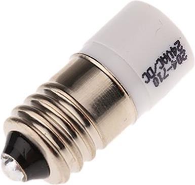 Produktbild RS PRO LED 5mm E10 24VAC/DC weiß (E10, 1x)