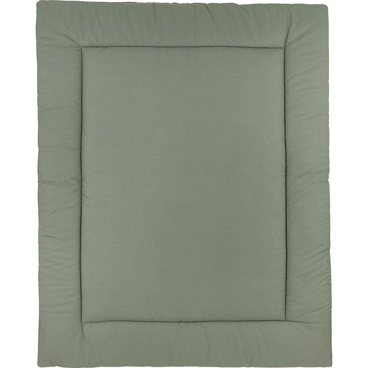 Thumbnail - Meyco, Laufgittereinlage, Laufgittereinlage Cheetah / Uni forest green (80 cm, 100 cm)