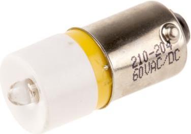 Produktbild RS PRO LED 5mm BA9s 60VAC/DC gelb (BA9s, 1x)