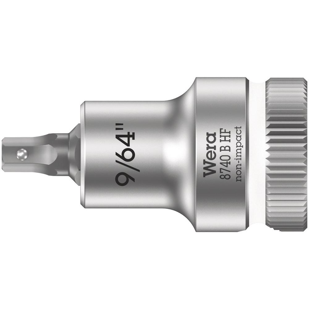 Wera, Steckschlüssel + Stecknuss, 8740 B HF Hex-Plus 9/64" x 35 mm