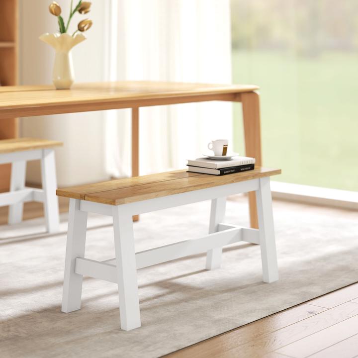 Produktbild Homcom Sitzbank Kautschukholz Eiche (30 cm)