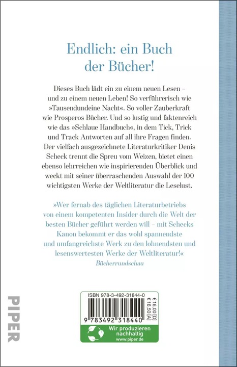 Produktbild Schecks Kanon (Deutsch, Denis Scheck, 2022)