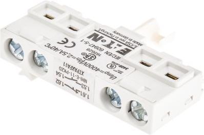 Actual product image Eaton Auxiliary contact block 1 NO contact 1 NC contact