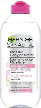 Actual product image Garnier Skinactive Micellar Cleansing Water For Sensitive Skin 400ml (Cleansing lotion, 400 ml)