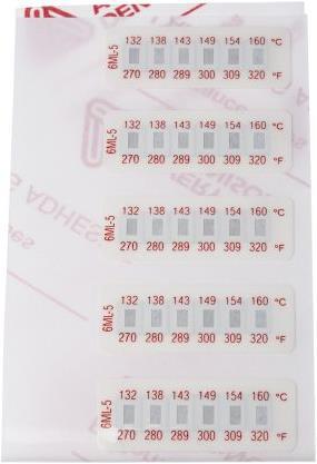 Produktbild RS PRO Temperaturaufkleber 132-160°C