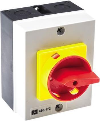 Produktbild RS PRO Trennschalter 32A 3-polig im Gehäuse