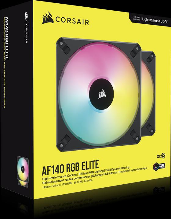 Immagine prodotto Corsair AF140 RGB Elite (140 mm, 2 x)