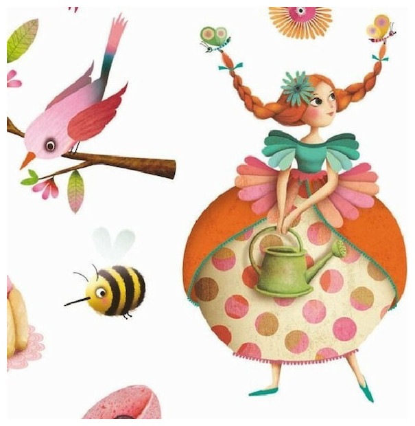 Actual product image Djeco Sticker Princess Tea Party