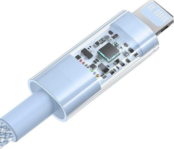 Produktbild Baseus - Data Cable Gem (P10373001311-01) - USB-C to Lightning, Fast Charging 20W, 2m - Galaxy Blue (2 m, USB 3.2 Gen 1, 20 W)