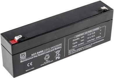 RS PRO RS Sealed lead-acid battery,12V 2.3Ah (12 V, 2300 mAh)