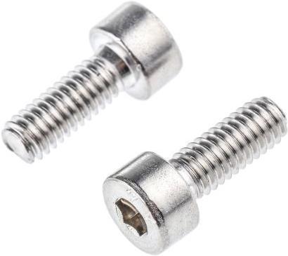 Produktbild RS PRO Schrauben Zylinderkopf A4 M4 10mm (50 Schrauben pro Stück)