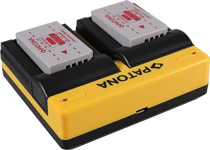Actual product image Patona Dual charger for Nikon EN-EL24 1 J5 incl. Micro-USB cable
