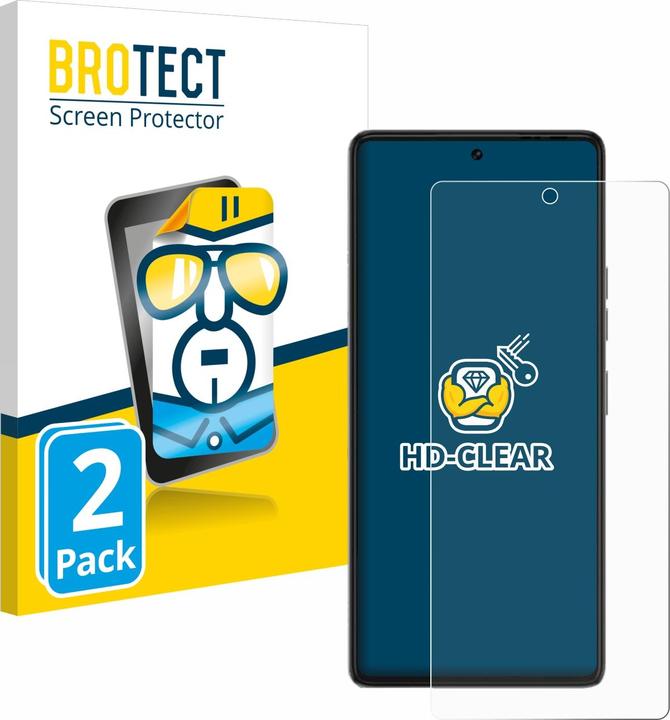 Actual product image BROTECT Screen Protector Clear (2 Piece, Tecno Nova 6 Pro)