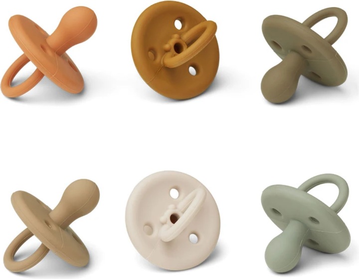 Actual product image Liewood Dummy Paula he Set % Silicone Golden Caramel Mix (6 x, up to 6 M.)