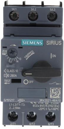 Produktbild Siemens Leistungsschalter für Motorschutz 20a