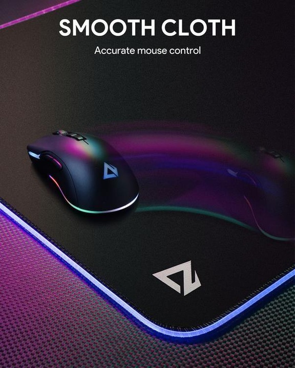 Image du produit Aukey KM-P8 Tapis de souris de jeu RGB 45x40cm WATERPROOF