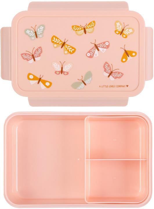 Actual product image A Little Lovely Company Bento lunch box butterflies