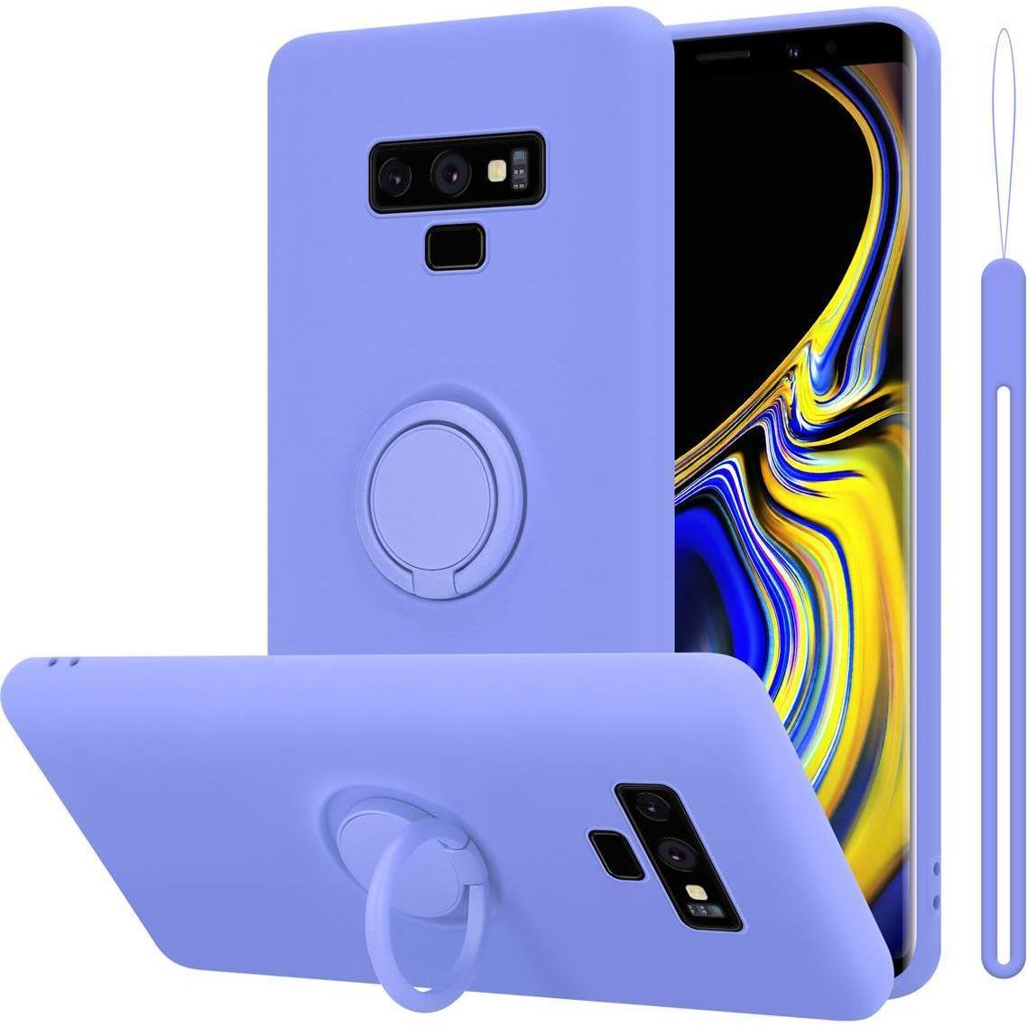 Cadorabo TPU Liquid Ring Silicone Case Hülle (Samsung Galaxy Note 9), Smartphone Hülle, Violett