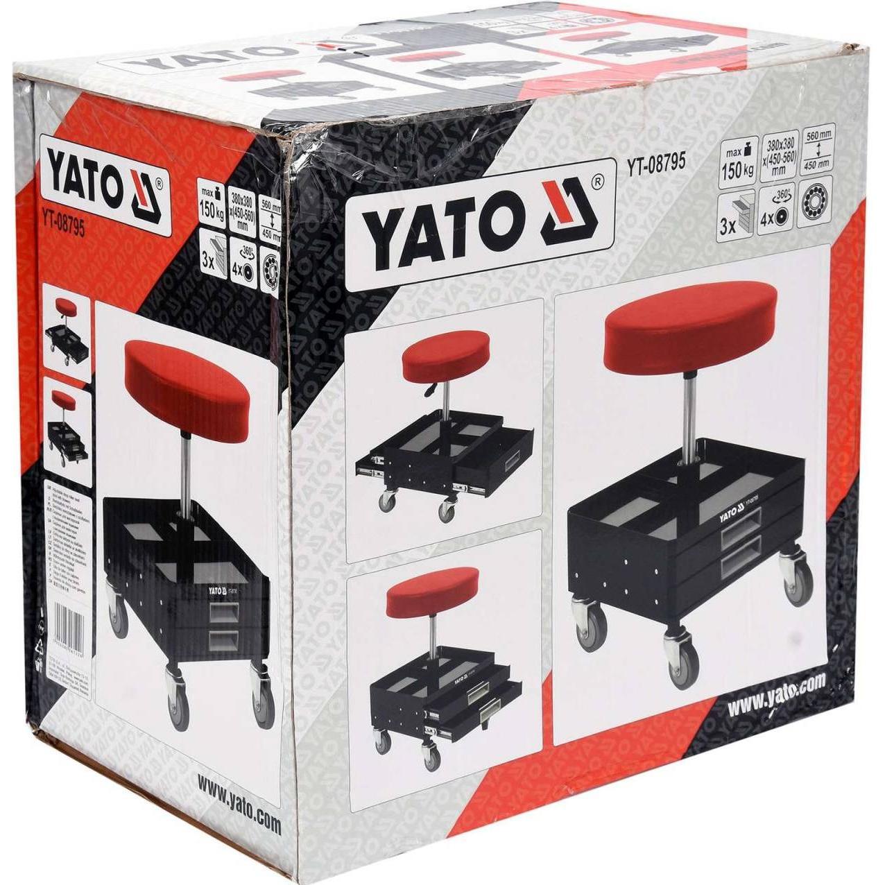 Thumbnail - Yato, Transportwagen, Workshop Seat With Drawers (150 kg)