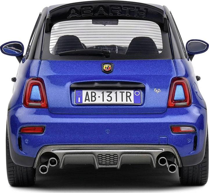 Actual product image Solido 1:18 Fiat 695 Abarth 2022 blue