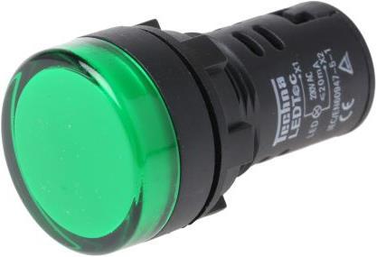 Produktbild RS PRO Kontrollleuchtenanzeige LED grün 230V