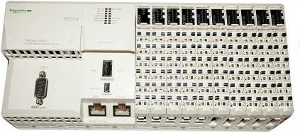 Actual product image Schneider Electric M258 PLC Module 42 I/O 24 Vdc CANOpen