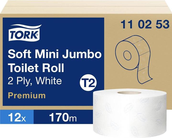 Actual product image Tork Premium Toilet Paper Mini Jumbo Roll (12 pcs.)