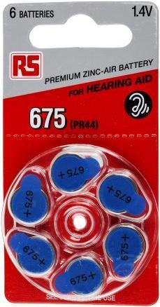 Immagine prodotto Rs Pro RS Zinc Air PR44 Batteria 6 Pack (6 pz., PR44)