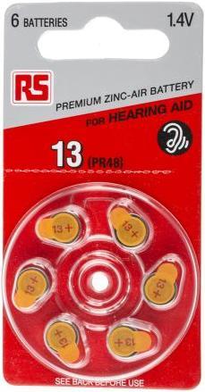 Rs Pro RS Zinc Air PR48 Battery 6 Pack (6 Stk., PR48)
