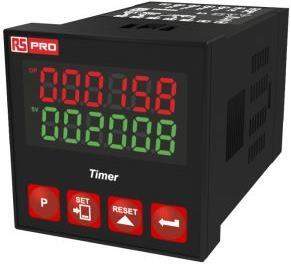Produktbild RS PRO Timer, 6 Digit, 48x48, 24Vac/dc