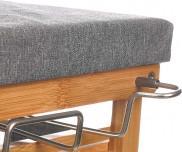 Actual product image Kipit bamboo ironing board with gray drawers (111 x 34 cm)